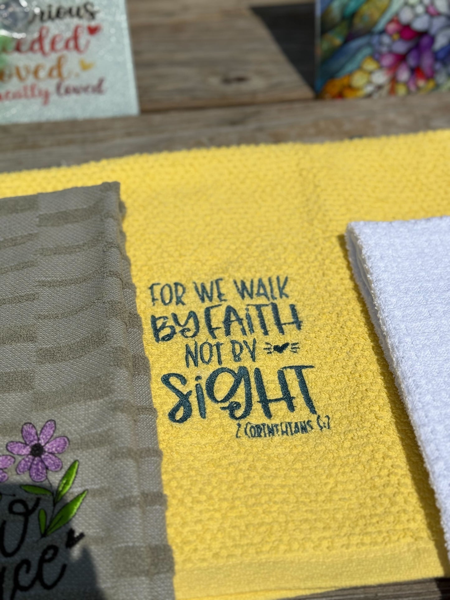 Custom Embroidered Kitchen Hand Towels