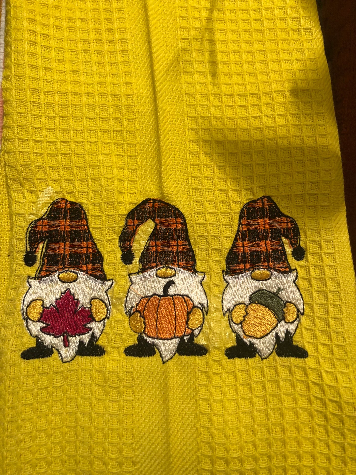 Custom Embroidered Kitchen Hand Towel / Fall Collection